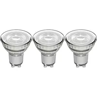 LED's light LED-Spot GU10 MR16 Warmweiß 3er-Set Silber