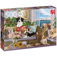 JUMBO Spiele 18849 - Pelzige Freunde Puzzle 500 Teile