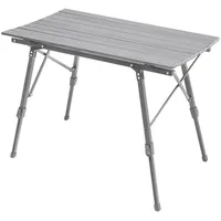 Jawinio Campingtisch Gartentisch Klapptisch höhenverstellbar Aluminium Silber