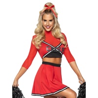 Leg Avenue Cheerleader Babe Kostum red XS