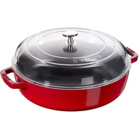 Staub Pfanne 26 cm rot aus Gusseisen mit zwei