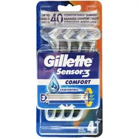 Gillette Nassrasierer Gillette Sensor 3 Confort (4 Stück)