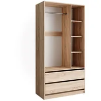 Vicco Kleiderschrank Elmo, 100 x 200 cm mit 2