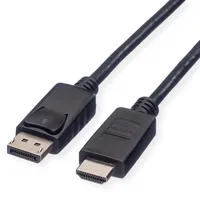 Roline RM DisplayPort Kabel DP - HDTV, ST/ST, schwarz,