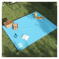 VidaXL Picknickdecke mit Heringen Blau 205x155 cm