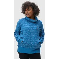 Ragwear Rollkragenpullover "Rylie Print Plus", Damen, Gr. 44, blau,