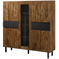 Massivmoebel24 Highboard Sheesham 158x40x160 natur unbehandelt LICHTENBERG #101