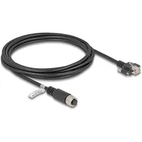 DeLock M12 Kabel A-kodiert 8 Pin Buchse zu RJ45