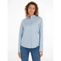 Tommy Hilfiger Damen Hemd Regular Shirt Baumwolle, Blau (Breezy