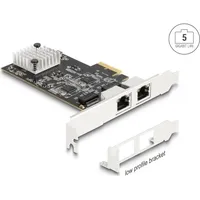 DeLock 5G LAN-Adapter, 2x RJ-45, PCIe 3.0 x2 (81261)