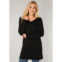 Base Level Longpullover »BAS-YOLA-LONG-PULLOVER«, Gr. 46, black, , 58150724-46