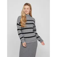 VILA Stehkragenpullover VIRIL MOCKNECK L/S KNIT RIB TOP 2-