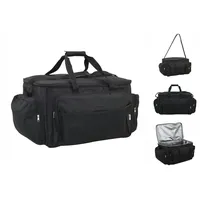 VidaXL Angeltasche Wasserdicht Schwarz Oxford-Gewebe