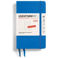 Leuchtturm1917 Wochenkalender & Notizbuch Pocket A6 Hardcover - 12-Monats-Planer,