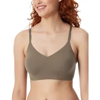 SCHIESSER Damen Bustier Mit Pads Invisible Soft Sport-BH, Taupe_181766,