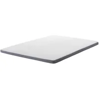 Beliani Topper Memory Foam Grau mit Weiß 180 x