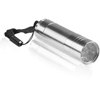 Tintencenter 9-LED Taschenlampe, silber