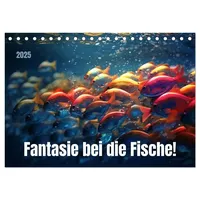 Calvendo Fantasie bei die Fische! (Tischkalender 2025 DIN A5