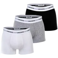 Lacoste Boxershorts, 3er Pack in Schwarz/Weiß/Grau M