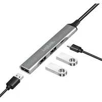 Logilink UA0416 - USB 3.2 Gen1) Hub 4-Port Aluminiumgehäuse