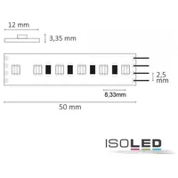 ISOLED LED HEQ HighPower RGB-Flexband, 24V, 28,8W, IP20