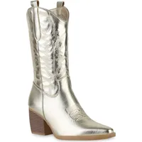 VAN HILL Cowboystiefel in Gold