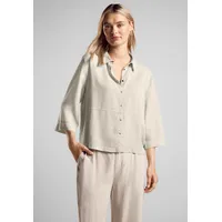 STREET ONE Damen A344958 Bluse im Washed-Look, Smooth Sand