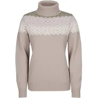 Devold Syvde Wool High Neck Pullover - Stone -