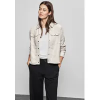 STREET ONE Damen A212244 Kurzes Overshirt, Smooth Sand beige,