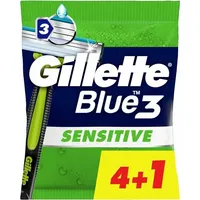 Gillette Blue3 Sensitive 4+1 Einwegrasierer, 5er-Pack