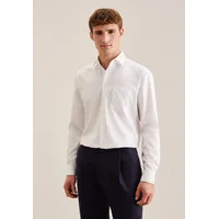 Seidensticker Herren Regular Fit Langarm Hemd, White, 39