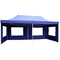 VCM PROFI Faltpavillon Partyzelt 3x6 m blau Seitenteile Dach