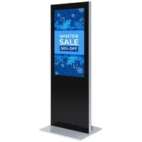 Showdown displays® Digitale Infostele Slim mit Samsung-Bildschirm und Touch-Folie