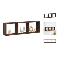 VidaXL Wandschrank 100x16x30 cm Eichen-Optik Holzwerkstoff