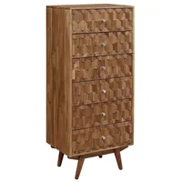 MASSIVMOEBEL24.DE Kommode Akazie 53x42x125 natur MOSAYK #108