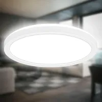 B.K.Licht - LED Deckenlampe mit indirektem Licht, 3cm flach,