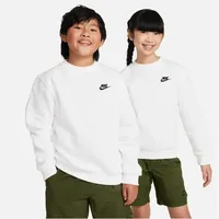 Nike Sportswear Club Fleece Sweatshirt Kinder - white/black -