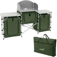 Hauki Camping Küche Khaki Campingschrank Faltbar mit Tragetasche