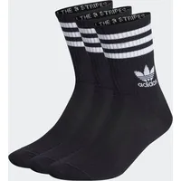 Adidas Mid Cut Crew Socken 3er Pack Black 37-39