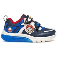 GEOX J CIBERDRON Boy I Sneaker, Navy/ROYAL, 32 EU