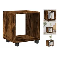 VidaXL Rollschrank Räuchereiche 37x33x42,5 cm Holzwerkstoff