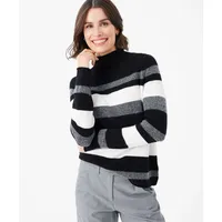 Brax Damen, Strickpullover Style LEE, schwarz, 42