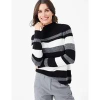 Brax Style Lee Alpaca Rollkragenpullover Streifen - 36