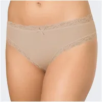 NINA VON C. Damen-Slip 3er-Pack Haut Größe 40