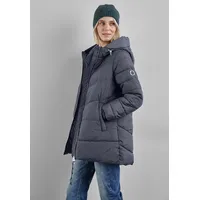 STREET ONE Damen A201971 Lange Steppjacke, Gravity Blue, 34