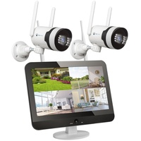 LuVision Dual WLAN PTZ Überwachungssystem mit Monitor 5MP, Mikrofon,