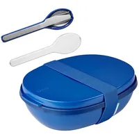 Mepal Lunchbox Blau, Kunststoff, 17.5x7.5x22.5 cm, Küchenzubehör, Vorratsbehälter, Brotdosen