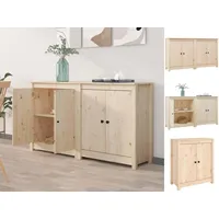 VidaXL Sideboards 2 Stk. 70x35x80 cm Massivholz Kiefer