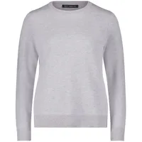 Betty Barclay Basic-Strickpullover mit Rundhalsausschnitt Grey Melange,44 | 44