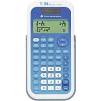 Texas Instruments TI-34 MULTIVIEW Schulrechner Weiß, Blau Display (Stellen):